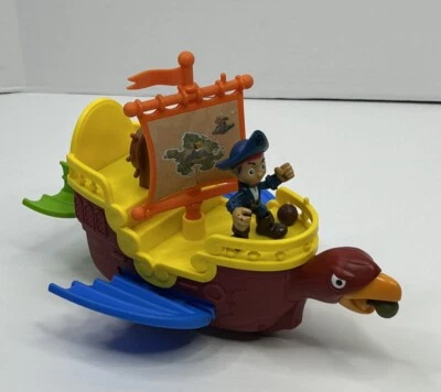 Barco pirata Jake & The Never Land Bird + 1 figura de Jake + 2 proyectiles de cañón Foto 1 de 4
