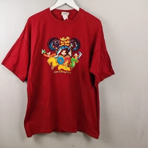 Camisa Disney World Para Hombre Extra Grande Roja Manga Corta Clásica De Colección 2005 - Imagen 1 de 10