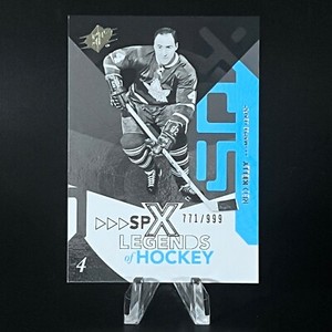 RED KELLY 2010-11 UPPER DECK SPX LEGENDS OF HOCKEY SP /999 #115 MAPLE LEAFS LOOK
