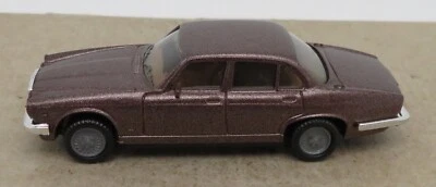 A Micro Herpa Ho 1/87 Jaguar XJ 6 XJ 12 Marrone Scuro IN Metallo No. Box #3020 - Immagine 1 di 4