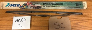 VINTAGE 70's 80's ANCO 31-18 BLACK STEEL FRAME IMPORT CAR WIPER BLADE 18” NOS - Bild 1 von 4