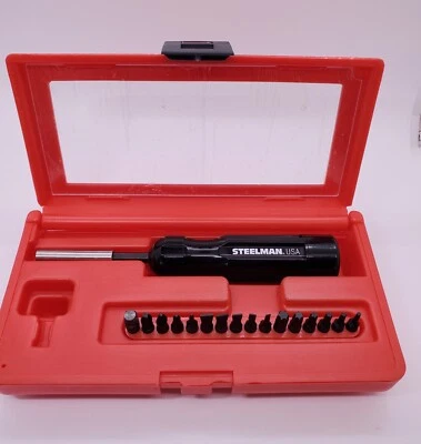 Steelman Lighted Magnetic Screwdriver with 16 Bits Retired - Image 1 of 4