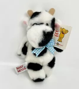 Kuhfingerpuppe schwarz & weiß Mini Plüschtier von Mary Meyer - Bild 1 von 17
