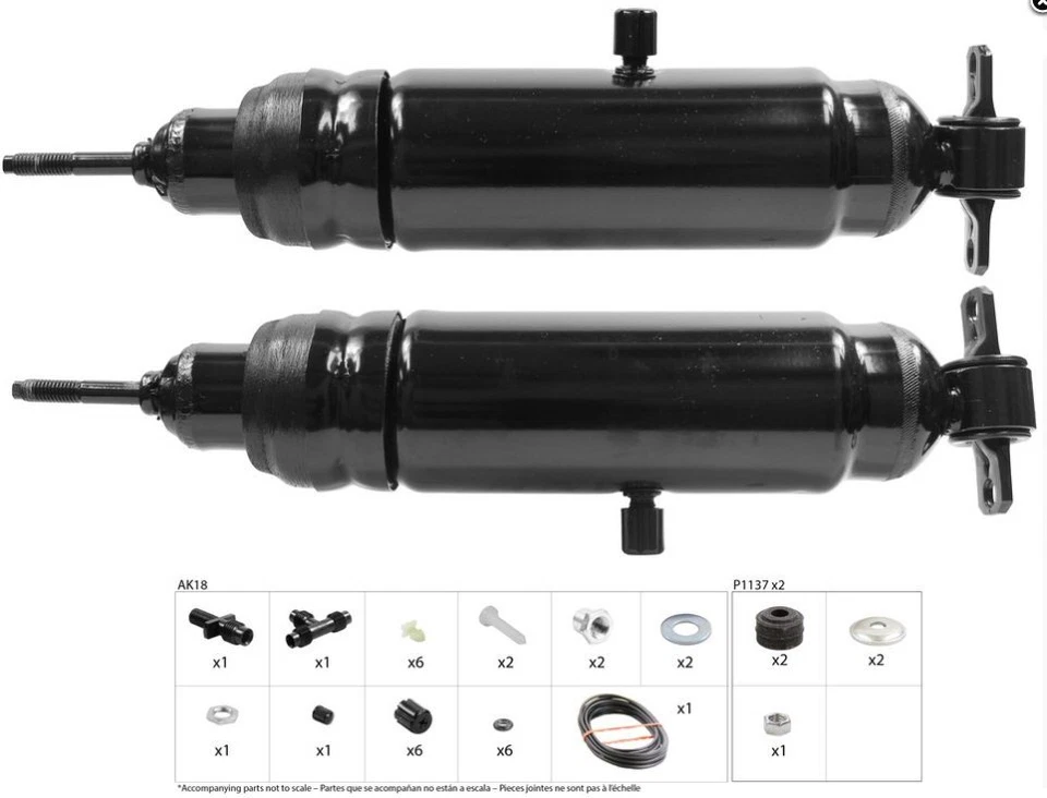 Amortiguadores de aire traseros para Chevrolet Camaro Monroe 1970-1981 (juego) Foto 1 de 1