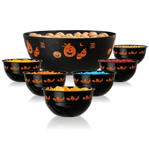 7-teiliges Set Snackschalen Halloween - Set Snackgeschirr aus großer Schüssel - Bild 1 von 8
