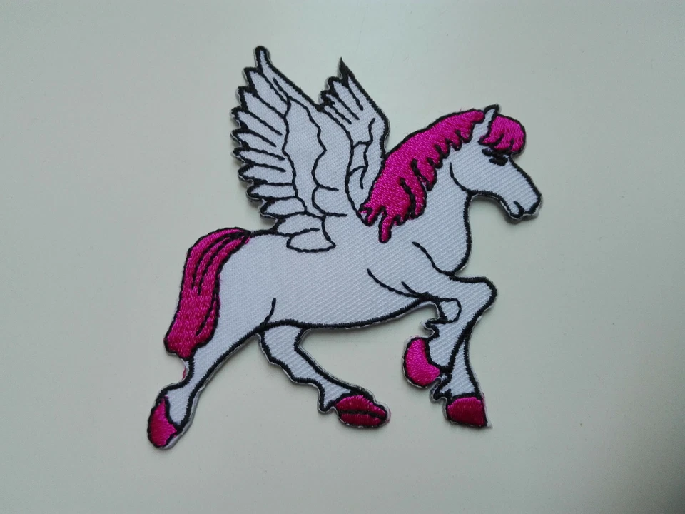Aufnäher Aufbügler Patch Kinder Pferd Flügel Flicken Nähen Bügelbild - Bild 1 von 1