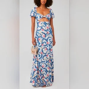 ¡NUEVO CON ETIQUETAS! Maxi Vestido Corte Agua Bendita Claire Talla M - Imagen 1 de 11