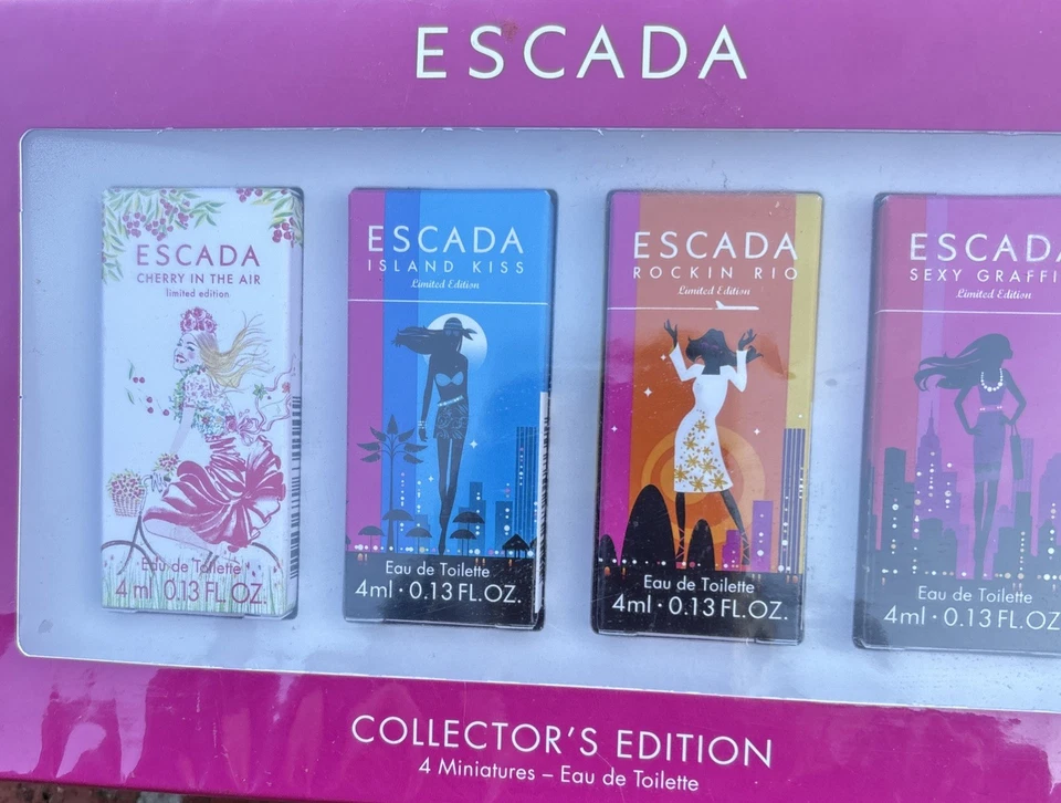 Set Mini Perfume Escada Edición Coleccionista 4x4ml Eau De Toilette Nuevo Precintado Foto 1 de 2