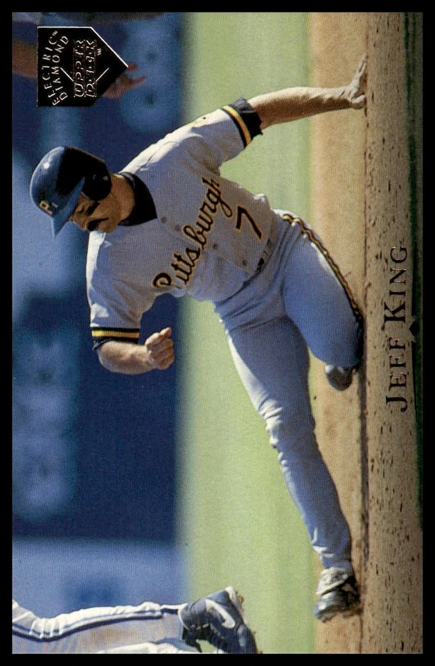 1995 Upper Deck #384 Jeff King Electric Diamond Gold - Image 1 of 2