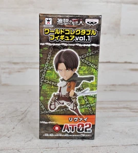 Figura Coleccionable Banpresto World AT02 Attack on Titan Levi 2.5" NUEVA CON CAJA - Imagen 1 de 6