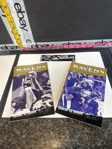 (2) Baltimore RAVENS  2008 GAMEDAY Program Vikings Vs Ravens Eagles Vs Ravens - Picture 1 of 24