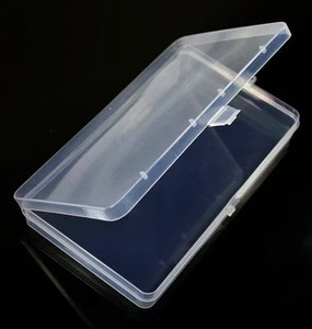 Clear Plastic Flat Rectangle Storage Box for Beads and Tools, 4-Inch by 7-Inch - Picture 1 of 5
