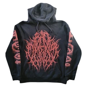 Bad Omens Death Metal Hoodie Men Size XL Long Sleeve Red Variant - Picture 1 of 8
