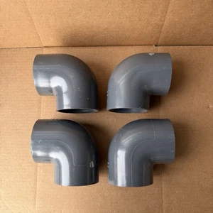 4 piezas Charlotte 806-030 3” PVC 90° codo SCH 80 accesorios de tubería de enchufe - Imagen 1 de 9