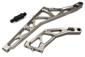 Integy C32401GREY 1:5 Losi DBXL-E Grey Billet Machined Rear Chassis Braces - Bild 1 von 1