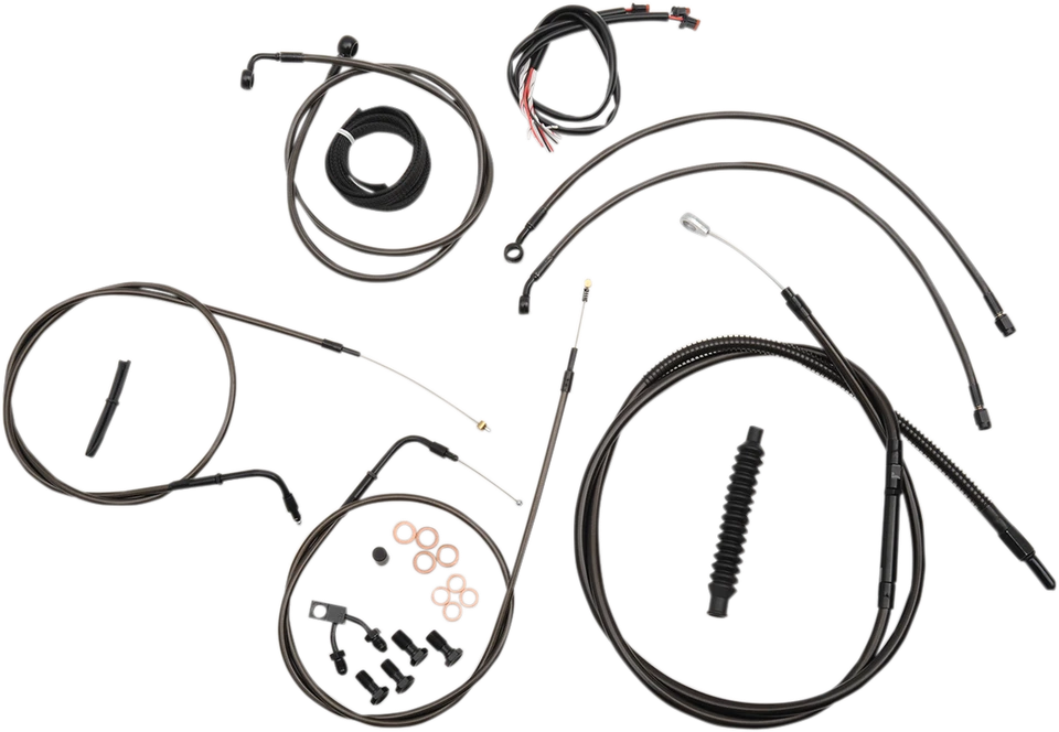 LA Choppers LA-8122KT2-13M Cable/Brake Line Kit 15 Harley-Davidson Breakout FXSB - Imagem 1 de 1