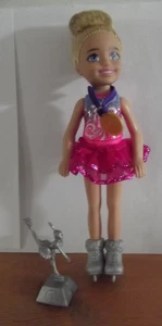 Barbie Chelsea Can Be Ice Skater Doll W/ Skates Trophy Medal - Picture 1 of 7