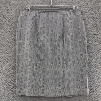 Le Suit Skirt Women 8 Petite White Black Knee Length Straight Pencil Office Work Foto 1 de 4