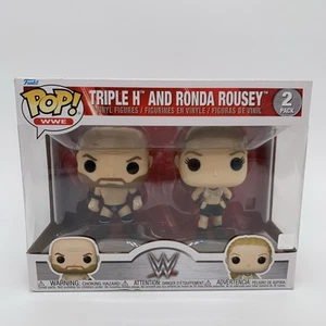 Funko Pop! Vinyl: WWE - Triple H and Ronda Rousey - 2 Pack Damaged Box - Picture 1 of 11