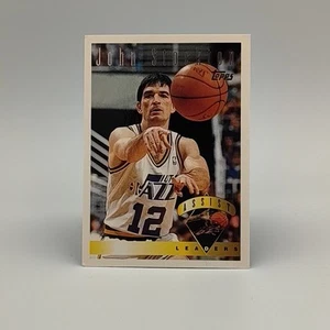 1995 Topps #16 John Stockton Assist Leaders NBA Utah Jazz 90's Basketball Card - Picture 1 of 8
