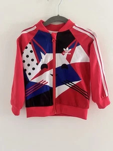 Adidas Original Cat Graphic Warm Up Jacket Track Suit Kids Toddler 12-18 Months - Picture 1 of 5