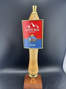 "Mango de grifo de dúo estilo pub Alpine Beer Company ligeramente usado 11,75""" - Imagen 1 de 4