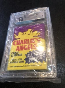1977 Charlie’s Angels Unopened Topps Wax Pack, GAI Grade 7 - Picture 1 of 3