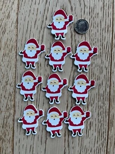 10 Soft, foam, adhesive, Santa stickers 2"/4.5cm - Picture 1 of 1
