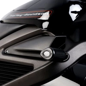 R&G Black Aero Crash Protection Bobbins For 20-22 Harley-Davidson LiveWire ELW - Picture 1 of 4