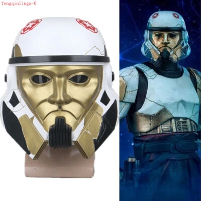 Star Wars Night Trooper Helmet Hallowmas Cosplay PVC Movie Props Full Face Mask - Image 1 of 4