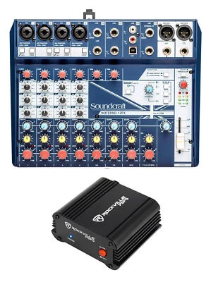 Soundcraft Notepad-12FX 12-Channel Analog Mixer w/ USB I/O+Phantom Power Supply - Image 1 of 4