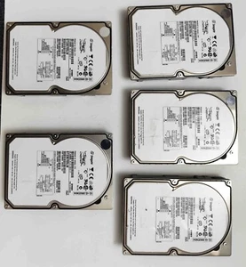 CINQ DISQUES DUR SCSI + NAPPE + CARTE 37 Go - Afbeelding 1 van 5
