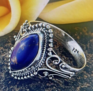 Anello BALI LEGACY Mojave viola turchese misura 7 in argento sterling 4,75 ctw - Foto 1 di 8