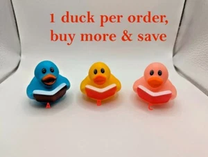 Bookworm Rubber Duckies Ducks - Choose  Style - Jeep Ducking - US Shipper - Picture 1 of 2