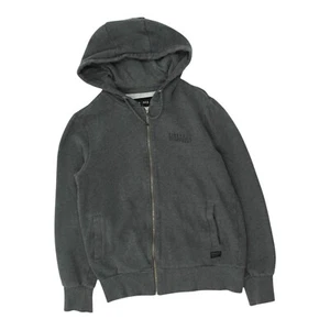 Firetrap Mens Dark Grey Full Zip Hoodie | Designer Streetwear Hoody VTG - Picture 1 of 3