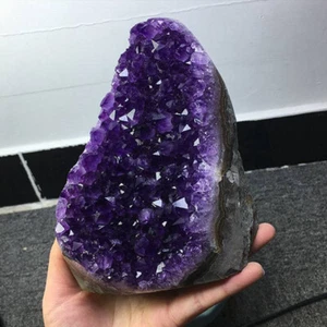 500-600g Amatista Natural Geoda Cuarzo Racimo Cristal Espécimen Curación - Imagen 1 de 13