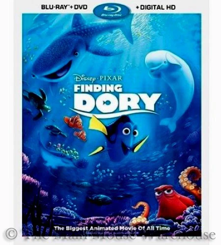 Authentic New Pixar Finding Dory Blu-ray DVD & Digital Copy Code with Slipcover - Image 1 of 1