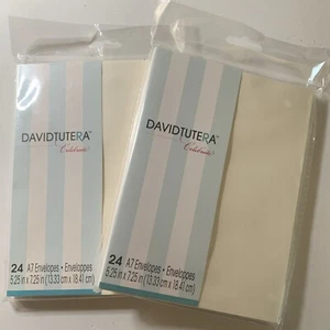 2 Packages of 24 Envelopes  David Tutera Celebrate Envelope, A7, Ivory - Picture 1 of 3