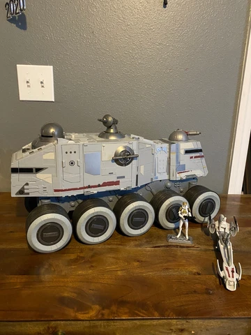 2008 Hasbro Star Wars The Clone Wars Turbo Tank Juggernaut Incomplete Cover