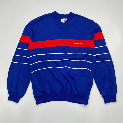 France Euro 1984 Style Vintage Adidas Acryl Sweater Top Jacket Rare size L Cover