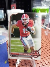 2021-22 Bowman University - #83 Brock Bowers (RC) 1st Bowman. Georgia Bulldogs 