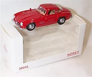1954 Mercedes 300SL Gulwing in Red opening doors 1-43 scale new in box Norev - Picture 1 of 5