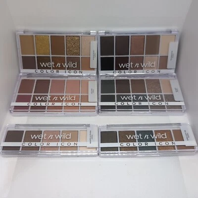 Wet n Wild Color Icon 5-Pan, 10-pan Eyeshadow Palette ~ You Choose one - Image 1 of 4