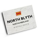 A3 PRINT - North Blyth, Northumberland - Lat/Long NZ3182