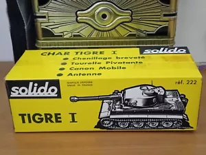 Solido N°222: "Char Tigre" Tank, 12/1969. Con Scatola Originale! - Foto 1 di 19