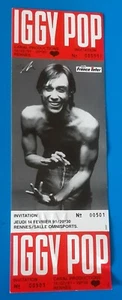 ticket billet UNUSED stub place concert IGGY POP 1991 Rennes FRANCE - Imagen 1 de 1