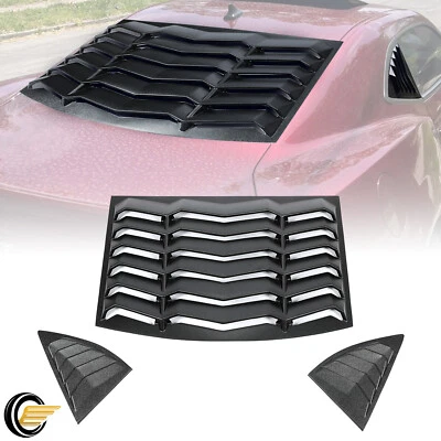 Rear & Side Window louvers Sun Shade Cover for Chevy Camaro 10-15 GT Lambo Style - Image 1 of 4