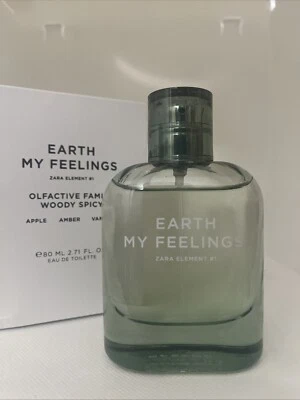 ZARA ELEMENT #1 Earth My Feelings 2,71 OZ/80 ml EDT spray colonia para hombres Foto 1 de 4