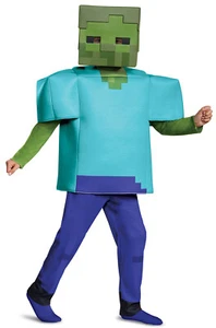 Brand New Minecraft Zombie Deluxe Child Costume - Picture 1 of 1