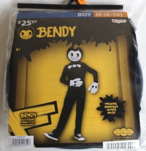 Bendy and the Ink Machine Jumpsuit Childrens Halloween Costume Disguise M(8-10) - Picture 1 of 3